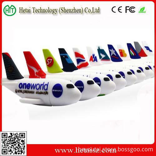PVC Air Plane USB Flash Drive 16GB (HT-U3834)
